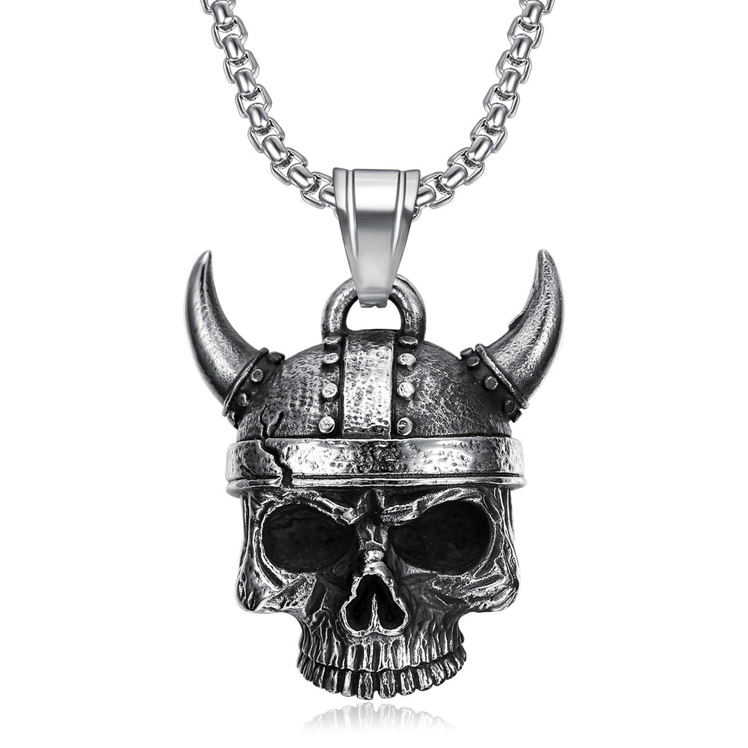Viking Warrior Skull Necklace
