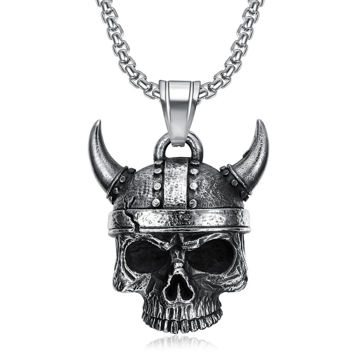 Viking Warrior Skull Necklace
