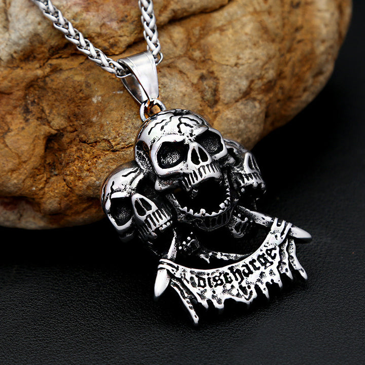 Triple-Skull Necklace