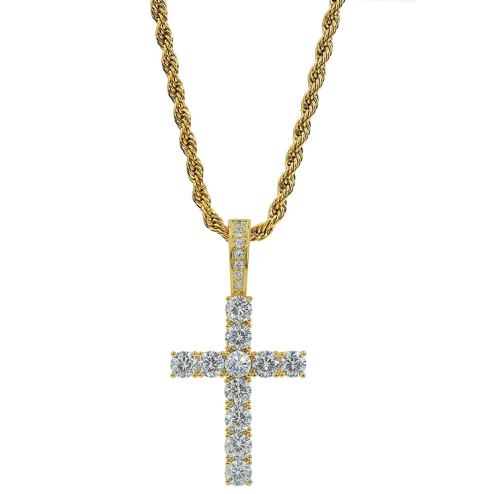 Shiny Cross Pendant Necklace