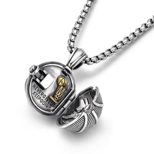 3D basketball necklace