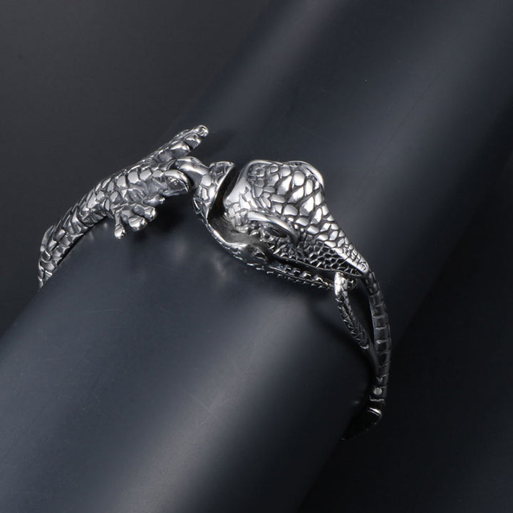 "Indomitable" crocodile bracelet