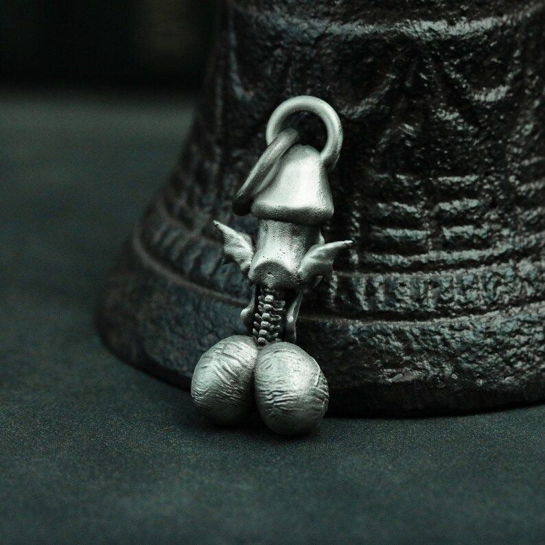 Mushroom Shape Skull Necklace