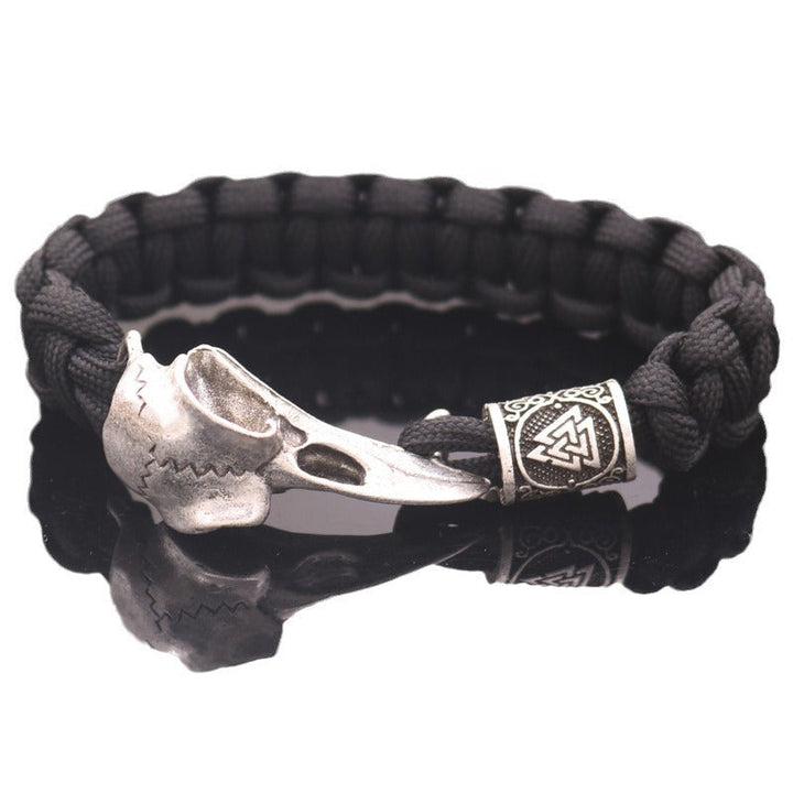 Raven Skull Paracord Bracelet