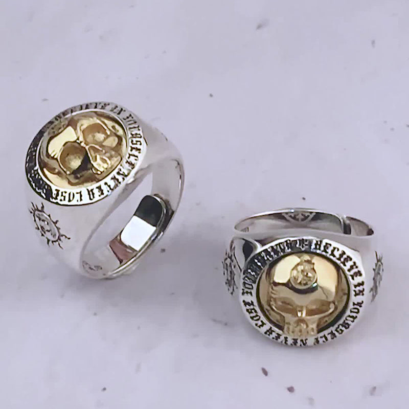 Punk Rock Skull Ring