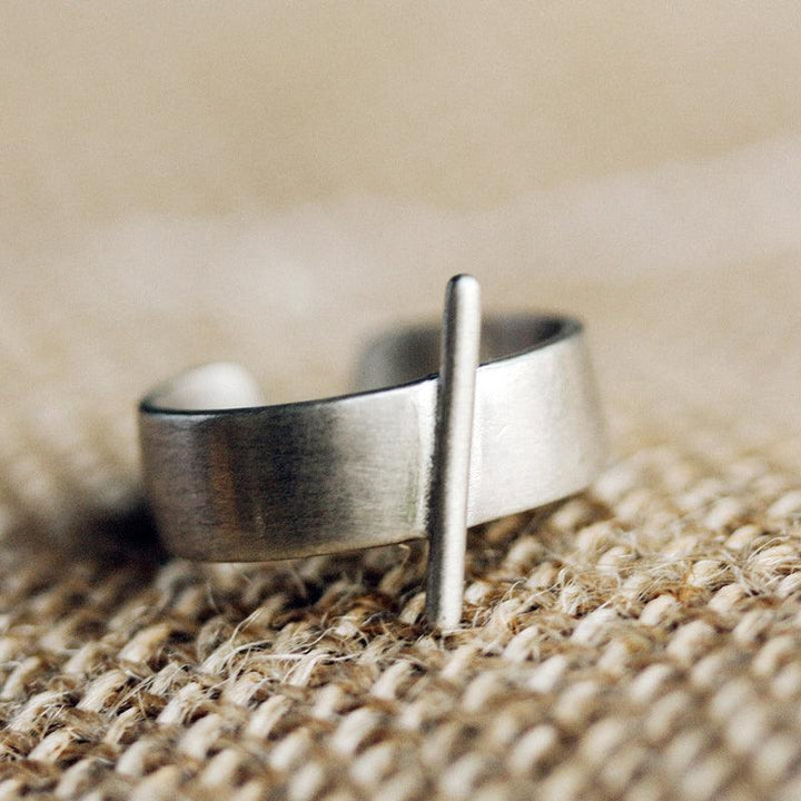 Vintage Frosted Textured Ring