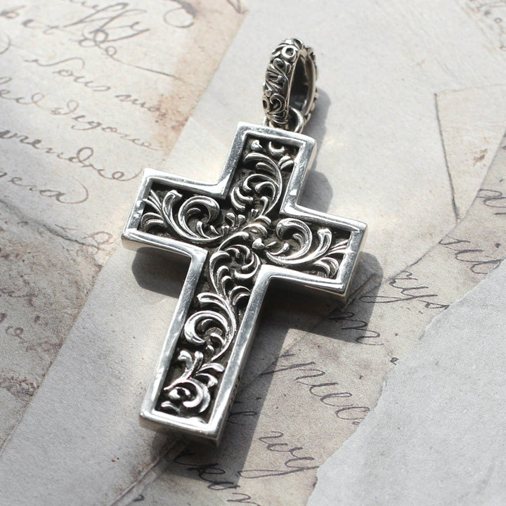 Skull Tombstone Cross Necklace