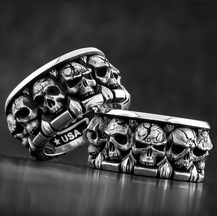 Multi-skull ring