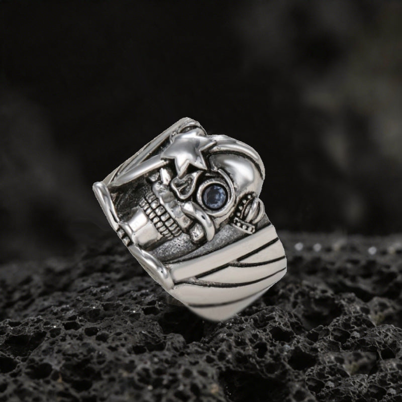 Vintage Pirate Skull Ring
