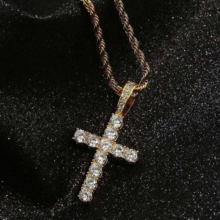 Shiny Cross Pendant Necklace