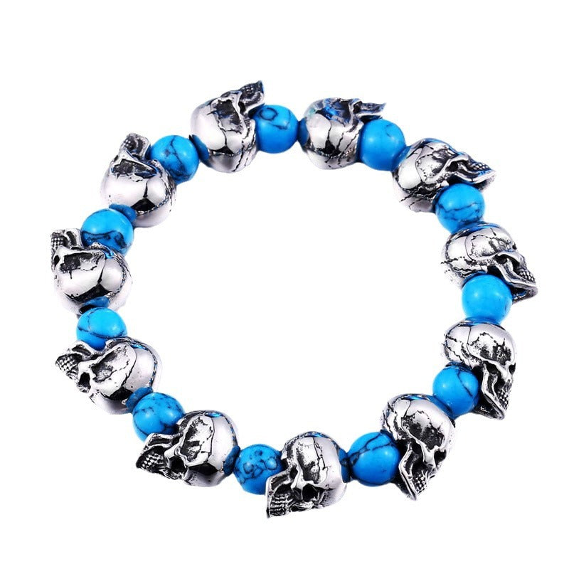 Turquoise Skull Bracelet