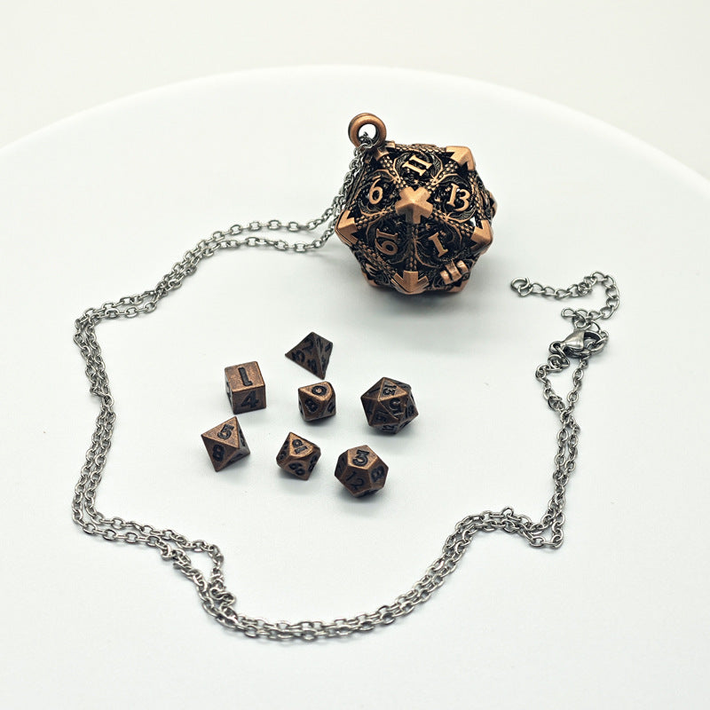 Hollow 6mm Mini Dice Necklace
