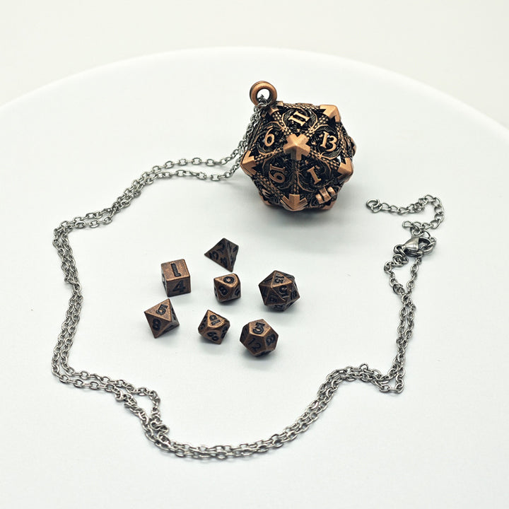 Hollow 6mm Mini Dice Necklace