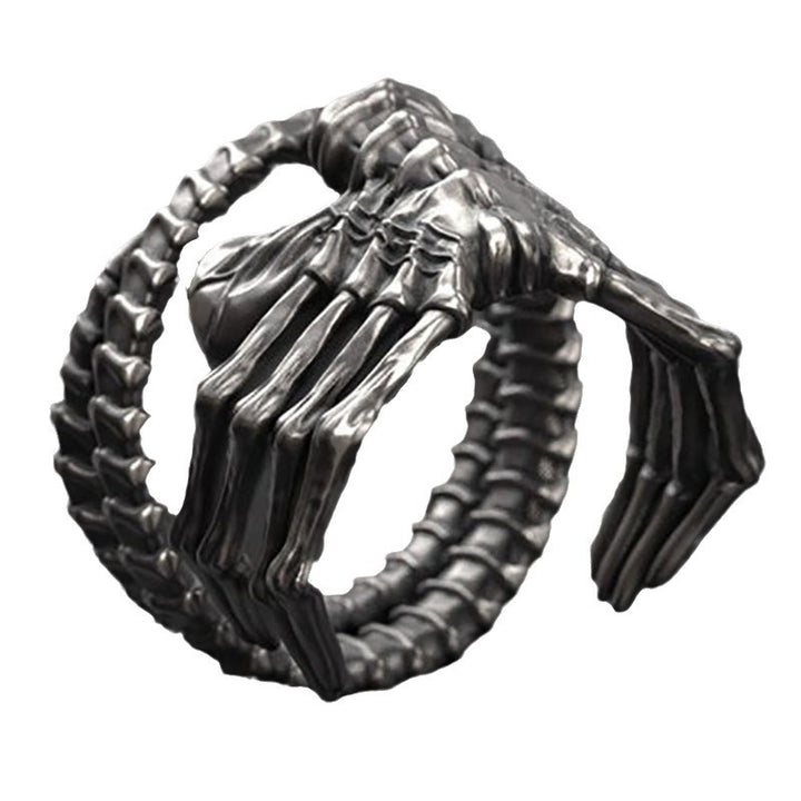 Gothic Skull &amp; Spine Ring