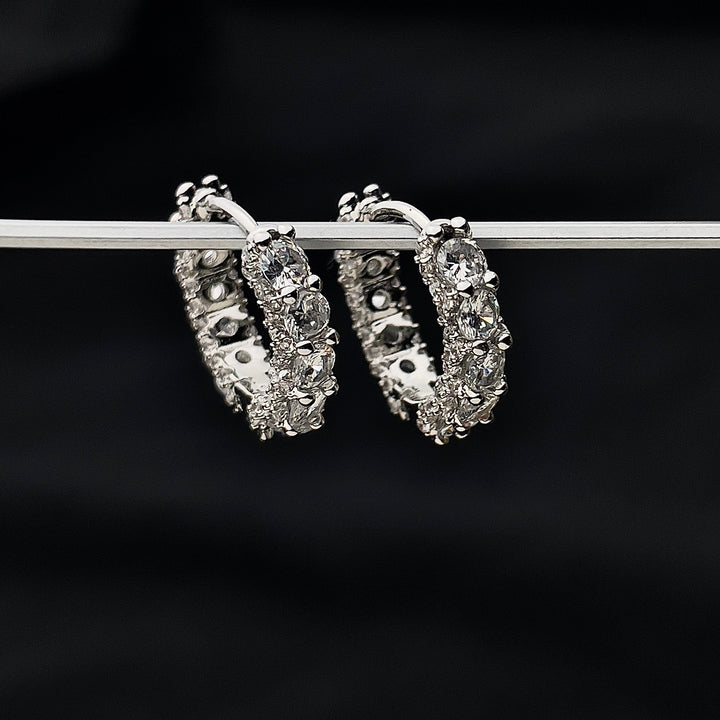 Diamond eternity earrings
