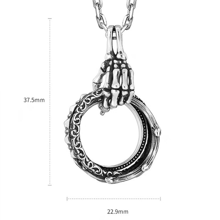 Ring of Hope Skull Necklace