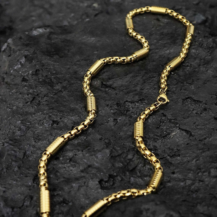 18K Gold Hip Hop Style Necklace