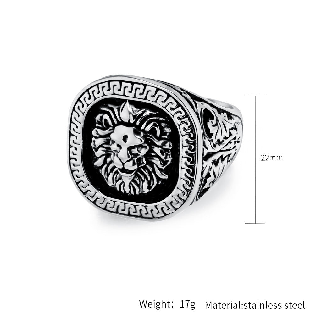Vintage lion ring