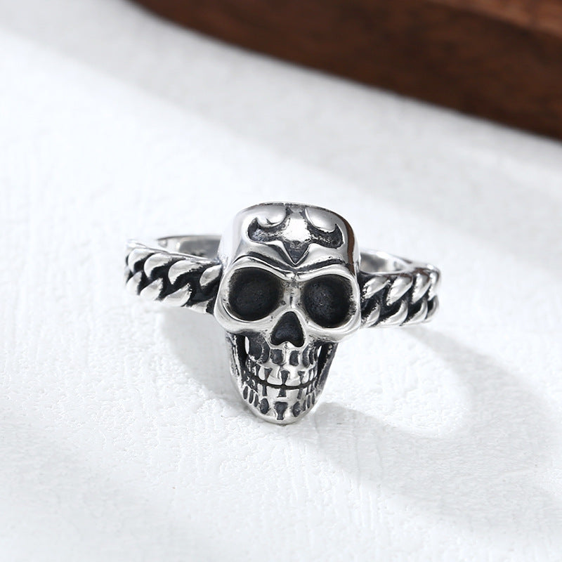 Skull Open-Band Ring