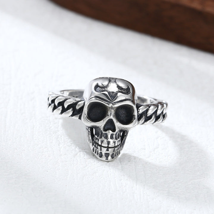 Skull Open-Band Ring