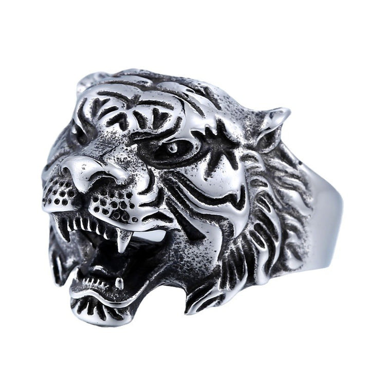 Roaring Tiger Head Ring