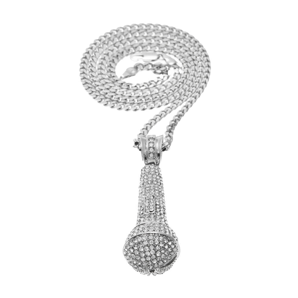 Hip-Hop Microphone Pendant Necklace