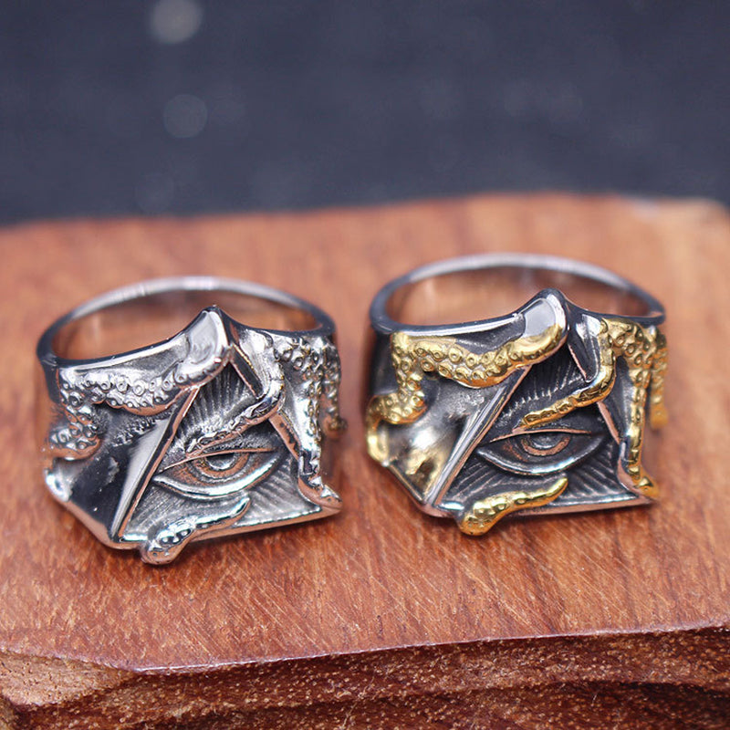Eye of God Octopus Ring