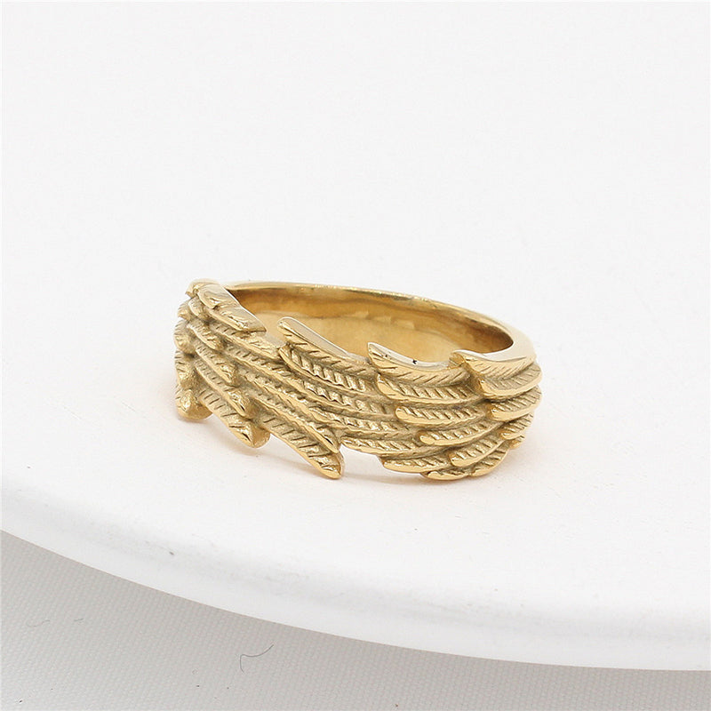 Vintage Wings Feather Ring