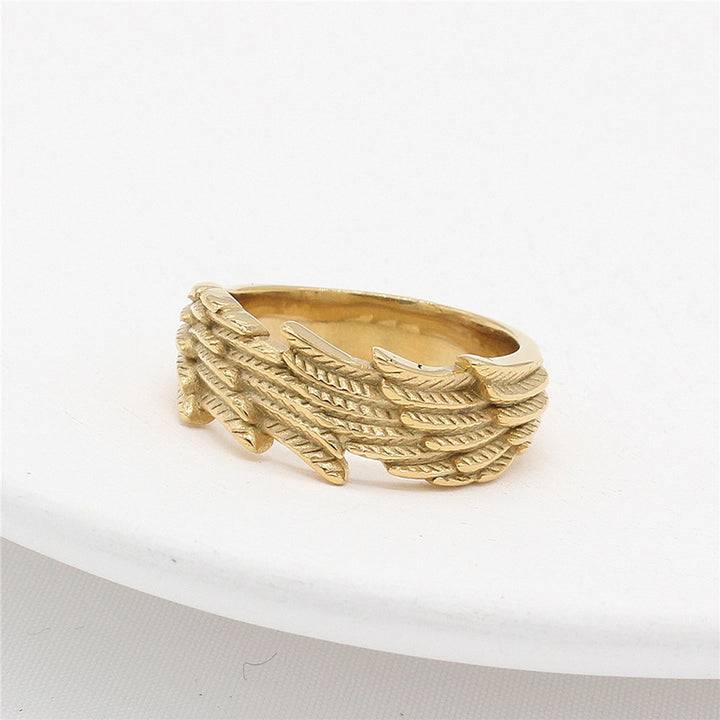 Vintage Wings Feather Ring