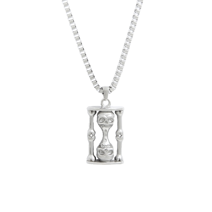 Skull Hourglass Necklace
