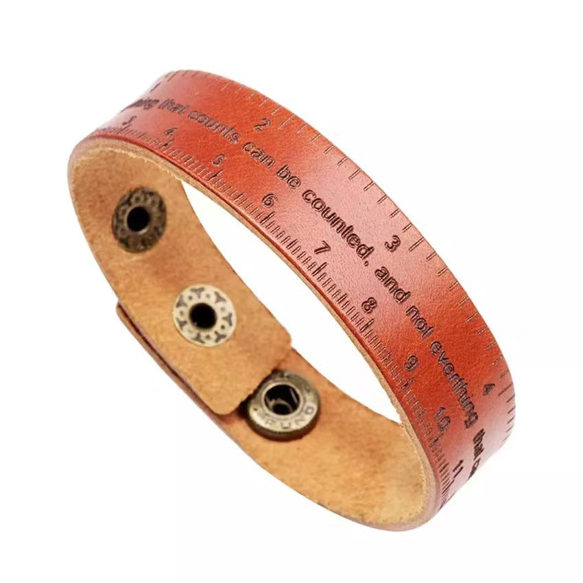 Cowhide bracelet