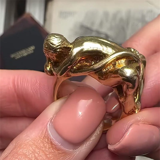 "Couple in Action" Ring
