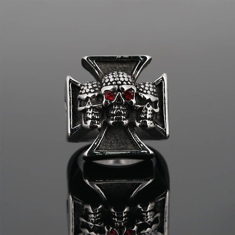 Iron Cross &amp; Triple-Skull Ring