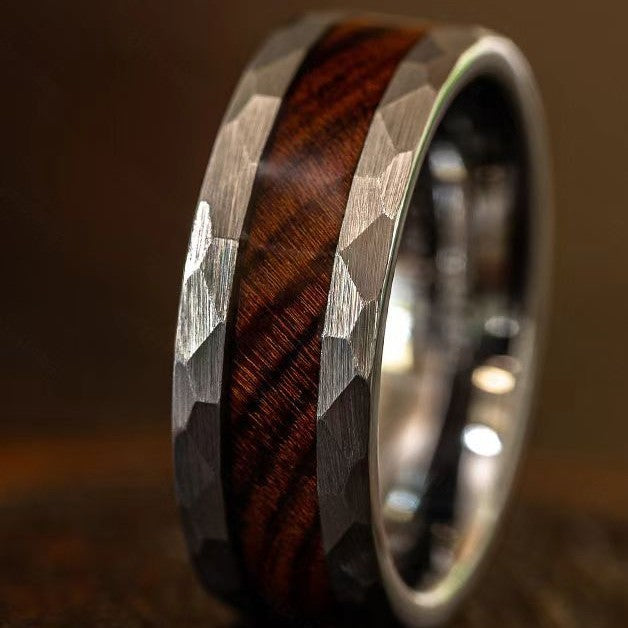 Diamond Cut Faceted Ring