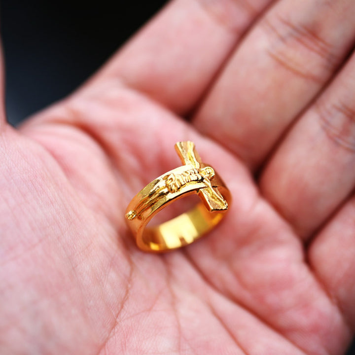 Vintage Jesus Crucifixion Ring