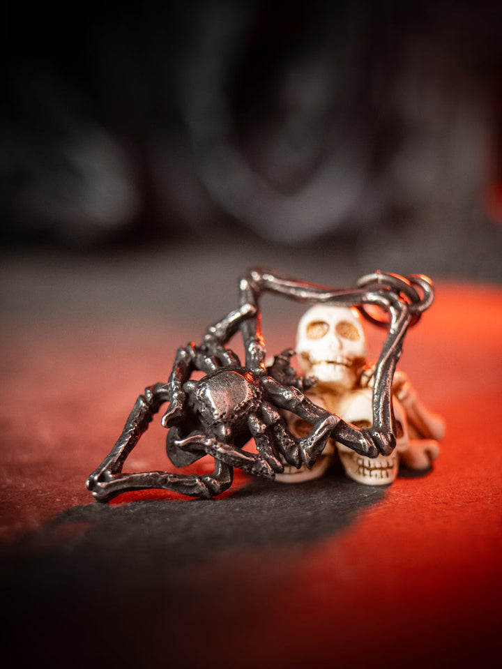 Skull Spider Necklace