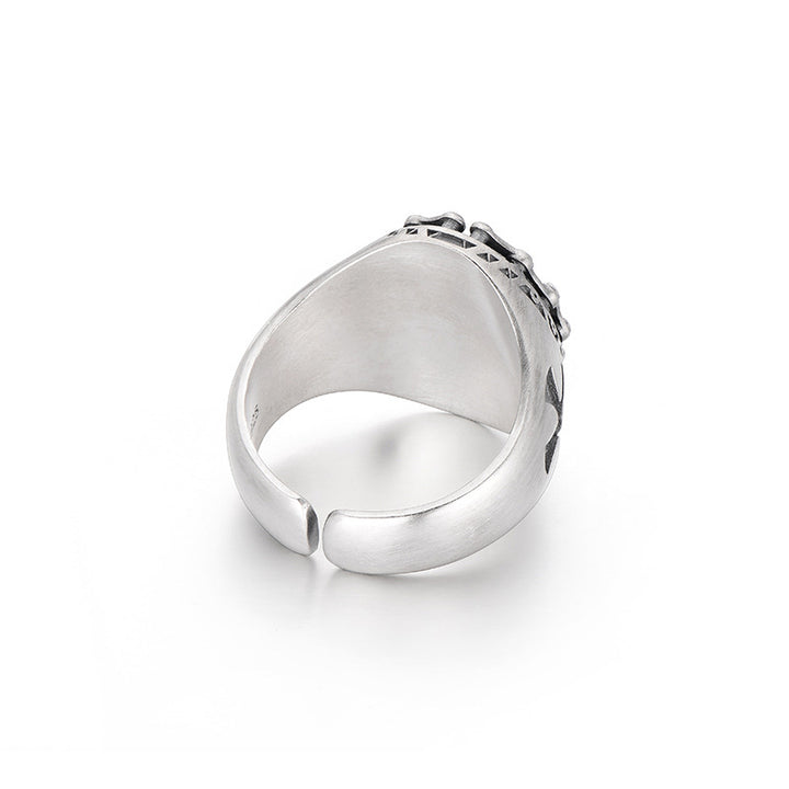 Chain skull ring