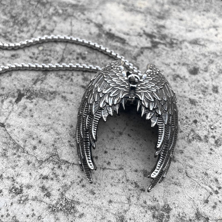 Vintage Wings Pendant Necklace