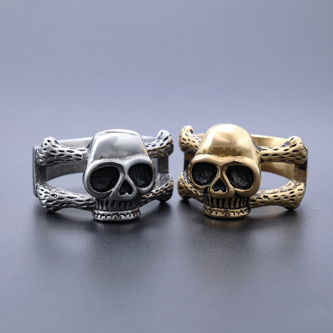 skull skull ring