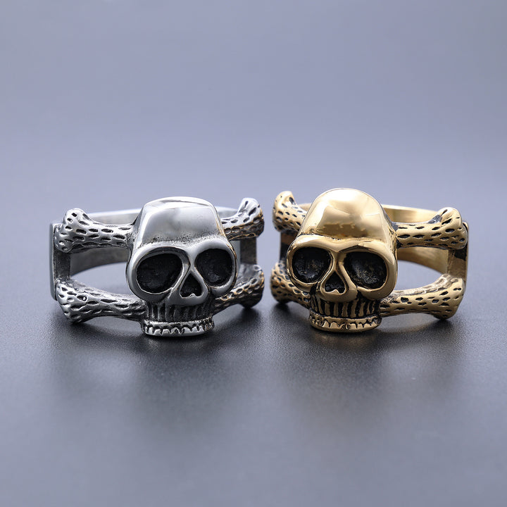 skull skull ring