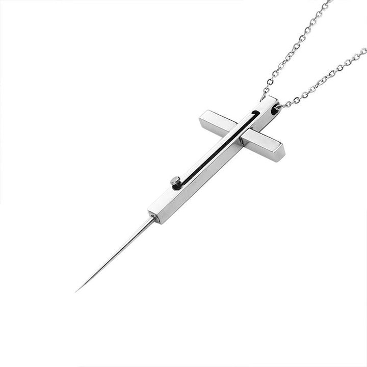Self-Defense Cross Necklace