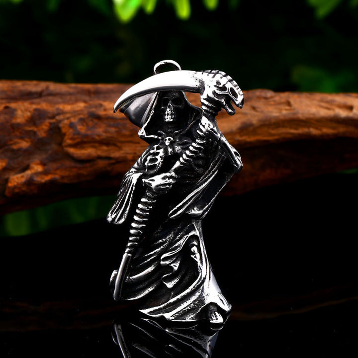 Skull Scythe Death Necklace