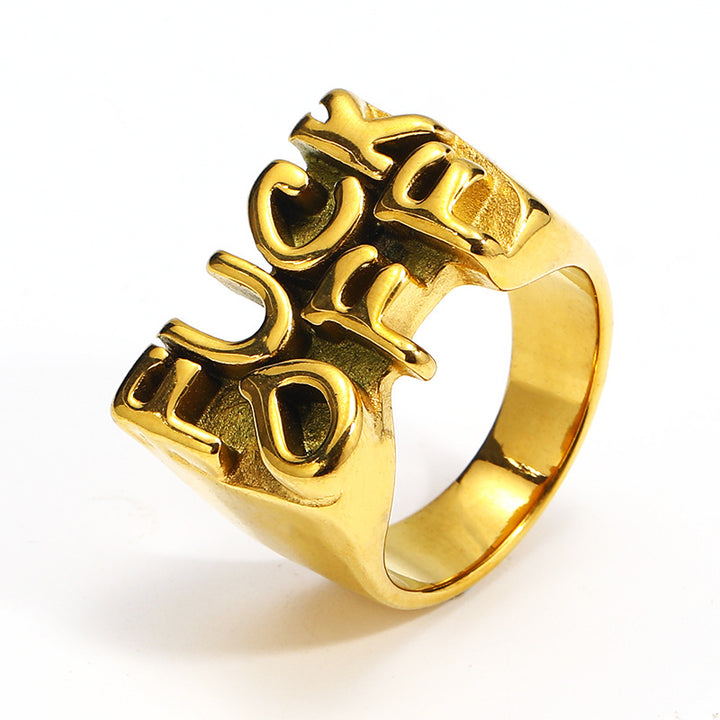 Personalized FUCKOFF Ring