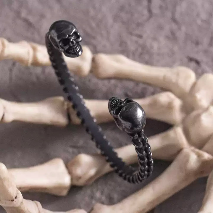 Dark Vintage Skull Spine Bracelet