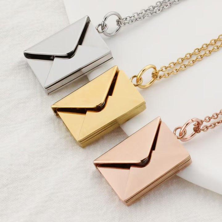 Envelope Pendant Necklace