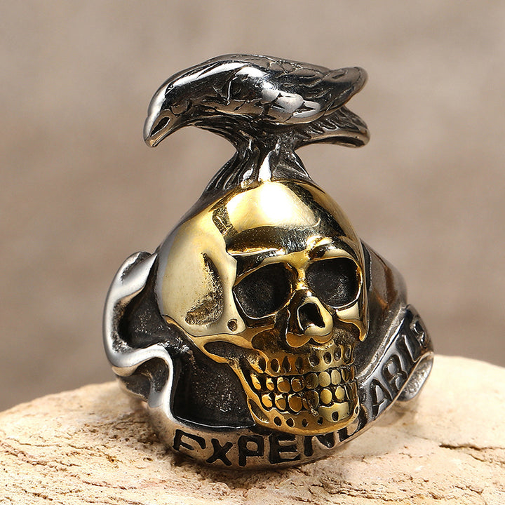 Crow Skull Ring