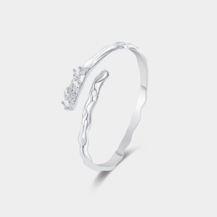 Diamond open bracelet