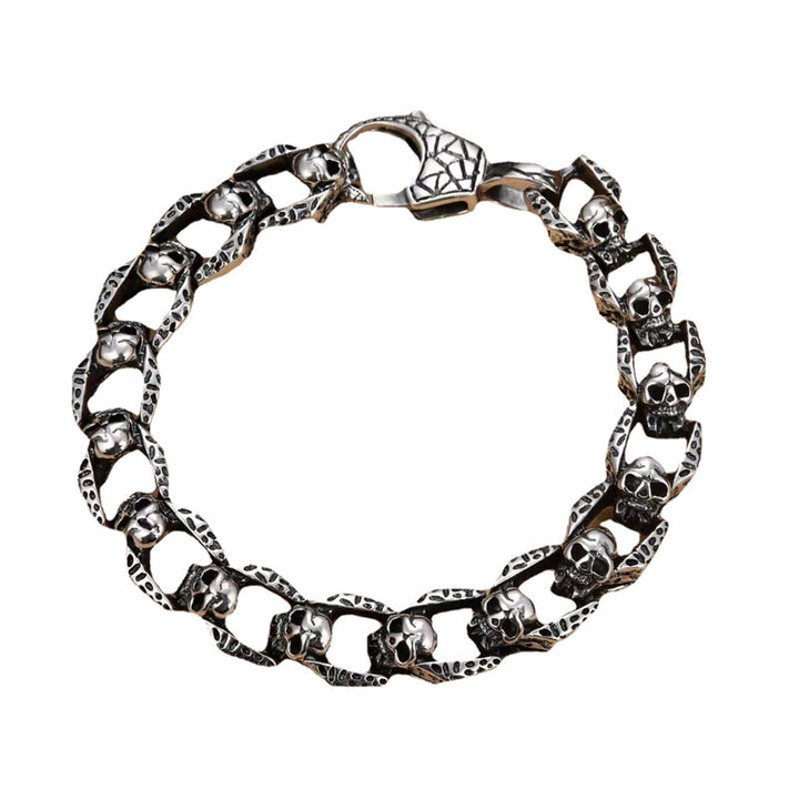 Punk style skull bracelet