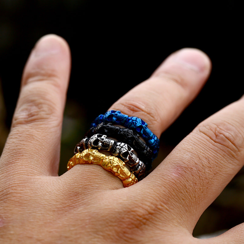 Narrow Skull Ring