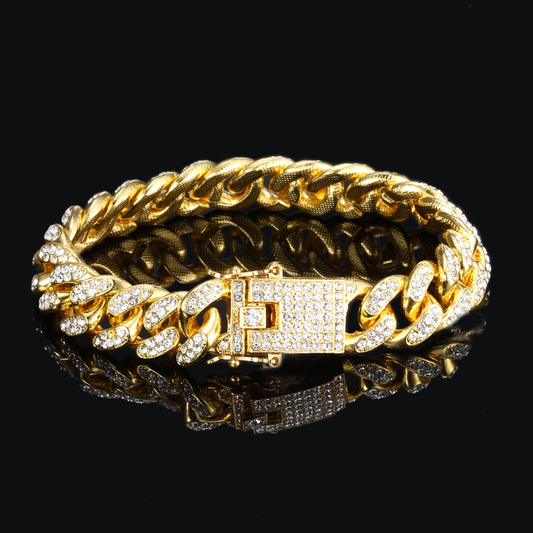 18k gold Cuban bracelet